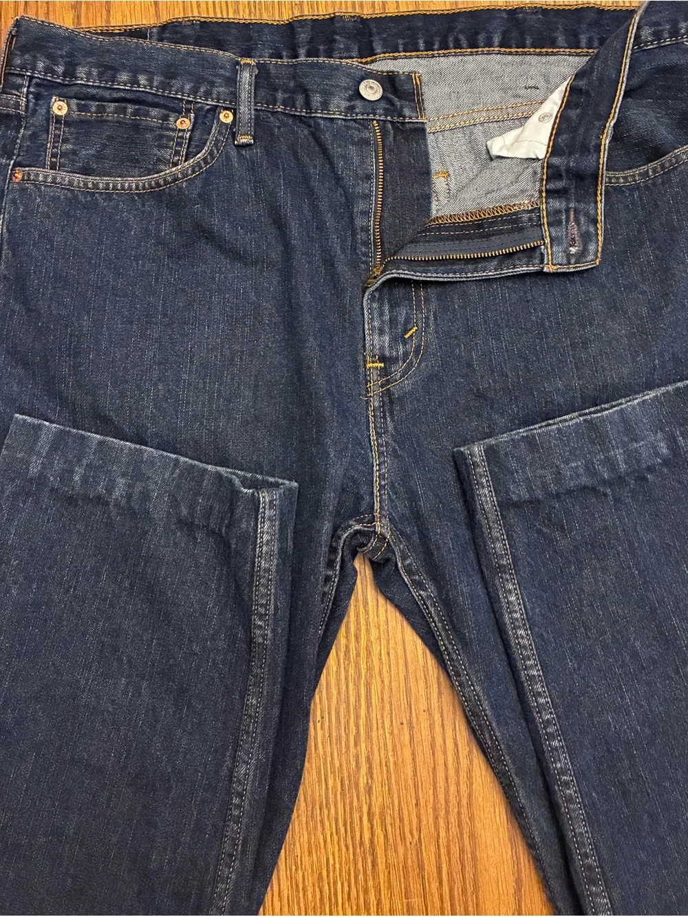 Levi’s 508™ Regular Tapered Dark Wash Denim Jeans 38 x 30